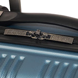 Kenneth Cole REACTION Out of Bounds Lightweight Hardshell 4-Wheel Spinner Luggage, Granite Blue, 20-Inch Carry On