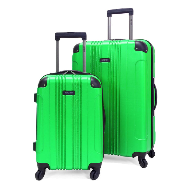 Kenneth Cole REACTION Out of Bounds Lightweight Hardshell 4 - Wheel Spinner Luggage, Kelly Green, 2 - Piece Set (20" & 28")