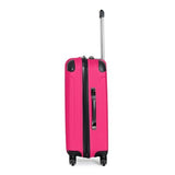 Kenneth Cole REACTION Out of Bounds Lightweight Hardshell 4 - Wheel Spinner Luggage, Magenta, 24 - Inch Checked