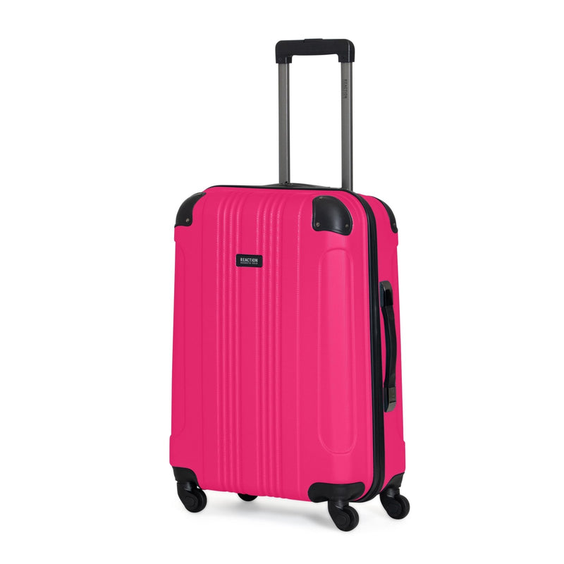 Kenneth Cole REACTION Out of Bounds Lightweight Hardshell 4 - Wheel Spinner Luggage, Magenta, 24 - Inch Checked