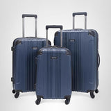 Kenneth Cole REACTION Out of Bounds Lightweight Hardshell 4 - Wheel Spinner Luggage, Naval, 2 - Piece Set (20" & 28")