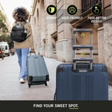 Kenneth Cole REACTION Out of Bounds Lightweight Hardshell 4 - Wheel Spinner Luggage, Naval, 2 - Piece Set (20" & 28")