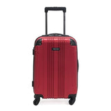 Kenneth Cole REACTION Out of Bounds Lightweight Hardshell 4-Wheel Spinner Luggage, Scarlet Red, 20-Inch Carry On