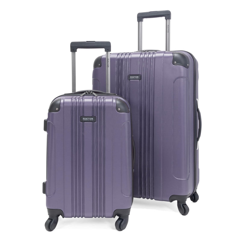 Kenneth Cole REACTION Out of Bounds Lightweight Hardshell 4 - Wheel Spinner Luggage, Smokey Purple, 2 - Piece Set (20" & 28")