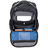 Kenneth Cole Reaction ProTec Business Travel Backpack Triple Compartment 17” Laptop Computer RFID Work, School, & Travel Bookbag, Black