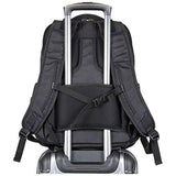 Kenneth Cole Reaction ProTec Business Travel Backpack Triple Compartment 17” Laptop Computer RFID Work, School, & Travel Bookbag, Black
