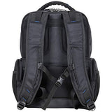 Kenneth Cole Reaction ProTec Business Travel Backpack Triple Compartment 17” Laptop Computer RFID Work, School, & Travel Bookbag, Black