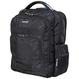 Kenneth Cole Reaction ProTec Business Travel Backpack Triple Compartment 17” Laptop Computer RFID Work, School, & Travel Bookbag, Black