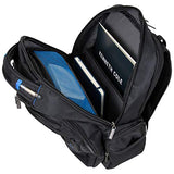Kenneth Cole Reaction ProTec Business Travel Backpack Triple Compartment 17” Laptop Computer RFID Work, School, & Travel Bookbag, Black
