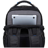 Kenneth Cole Reaction ProTec Business Travel Backpack Triple Compartment 17” Laptop Computer RFID Work, School, & Travel Bookbag, Black
