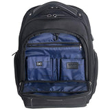 Kenneth Cole Reaction ProTec Travel Business Backpack 17" Laptop Computer TSA Checkpoint - Friendly Bookbag With USB Port, Black