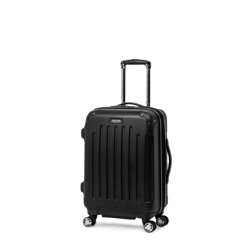 Kenneth Cole REACTION Renegade Luggage Expandable 8 - Wheel Spinner Lightweight Hardside Suitcase, Black, 20 - Inch Carry On