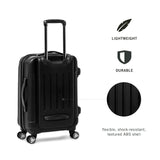 Kenneth Cole REACTION Renegade Luggage Expandable 8 - Wheel Spinner Lightweight Hardside Suitcase, Black, 3 - Piece Set (20"/24"/28")