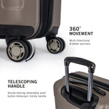 Kenneth Cole REACTION Renegade Luggage Expandable 8 - Wheel Spinner Lightweight Hardside Suitcase, Champagne, 20 - Inch Carry On