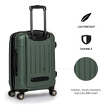 Kenneth Cole REACTION Renegade Luggage Expandable 8 - Wheel Spinner Lightweight Hardside Suitcase, Cilantro, 20 - inch Carry On