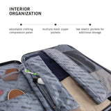 Kenneth Cole REACTION Renegade Luggage Expandable 8 - Wheel Spinner Lightweight Hardside Suitcase, Granite Blue, 24 - Inch Checked
