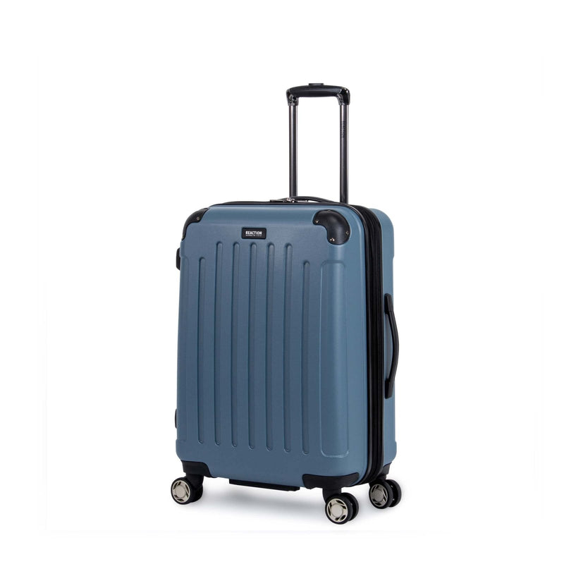 Kenneth Cole REACTION Renegade Luggage Expandable 8 - Wheel Spinner Lightweight Hardside Suitcase, Granite Blue, 24 - Inch Checked
