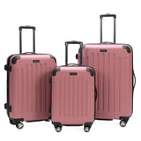 Kenneth Cole REACTION Renegade Luggage Expandable 8-Wheel Spinner Lightweight Hardside Suitcase, Peony, 3-Piece Set (20