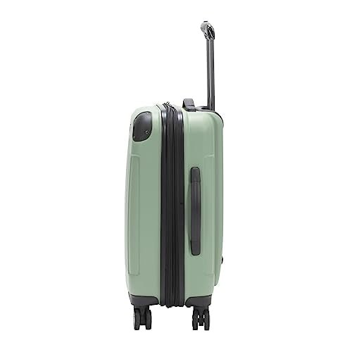 Kenneth Cole REACTION Renegade Luggage Expandable 8-Wheel Spinner Lightweight Hardside Suitcase, Seafoam, 20-Inch Carry On