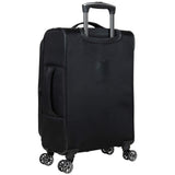 Kenneth Cole REACTION Rugged Roamer Lightweight Softside Expandable 8 - Wheel Spinner Luggage, Black, 2 - Piece (20” Carry - On/28” Check Size)