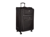 Kenneth Cole REACTION Rugged Roamer Lightweight Softside Expandable 8 - Wheel Spinner Luggage, Black, 28 - Inch Checked