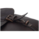 Kenneth Cole REACTION Show Business 16" Colombian Leather Business Laptop Portfolio Messenger Bag, Brown