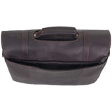 Kenneth Cole REACTION Show Business 16" Colombian Leather Business Laptop Portfolio Messenger Bag, Brown