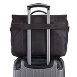 Kenneth Cole REACTION Show Business 16" Colombian Leather Business Laptop Portfolio Messenger Bag, Brown