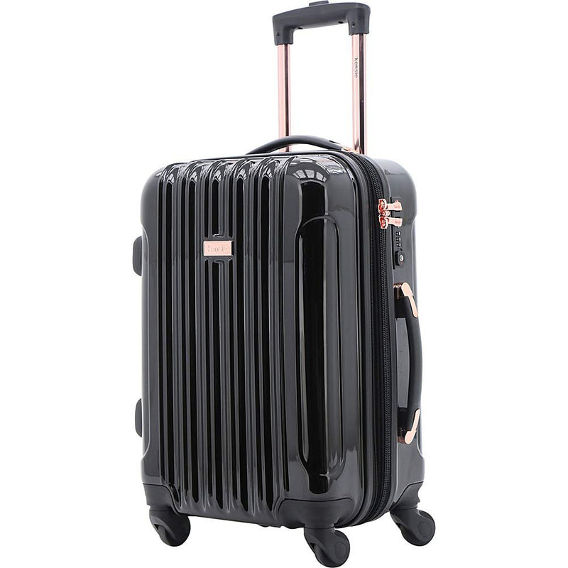 kensie 20" "Alma" Carry-On TSA-Lock Spinner Luggage, Black | Backpacks4Less