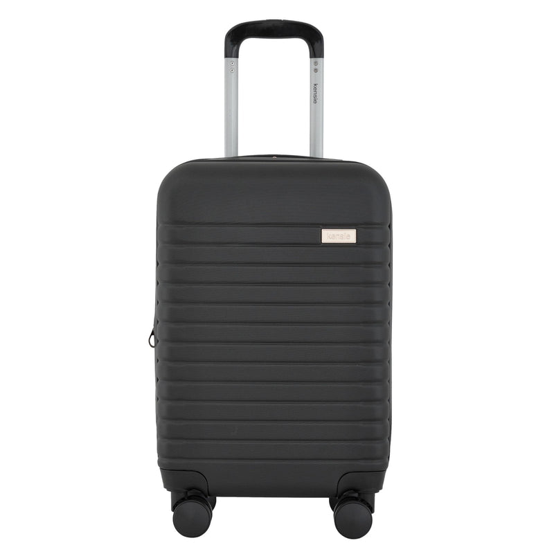kensie 22" Graceful Hardside Carry - On Luggage, Black