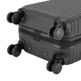 kensie 22" Graceful Hardside Carry - On Luggage, Black