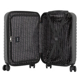 kensie 22" Graceful Hardside Carry - On Luggage, Black