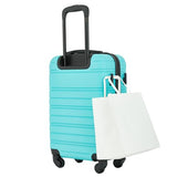 kensie 22" Peonies Hardside Carry - On Luggage with ID Tag, Pool Blue