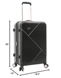 kensie 3 Piece Luggage Set, Black