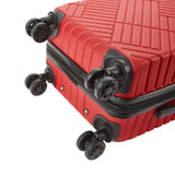 kensie 3 Piece or 20" Tigard Luggage Set, Red, 3 Piece (28"/24"/20")