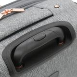 kensie Hudson Softside 3 - Piece Spinner Luggage Set, Heather Gray