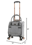 kensie Hudson Softside 3 - Piece Spinner Luggage Set, Heather Gray