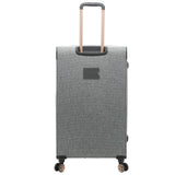 kensie Hudson Softside 3 - Piece Spinner Luggage Set, Heather Gray