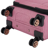 kensie Hudson Softside 3 - Piece Spinner Luggage Set, Mellow Mauve