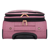 kensie Hudson Softside 3 - Piece Spinner Luggage Set, Mellow Mauve