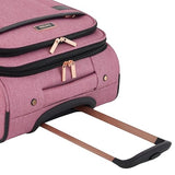 kensie Hudson Softside 3 - Piece Spinner Luggage Set, Mellow Mauve