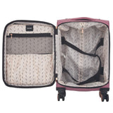 kensie Hudson Softside 3 - Piece Spinner Luggage Set, Mellow Mauve