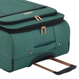 kensie Hudson Softside 3 - Piece Spinner Luggage Set, Smoke Pine