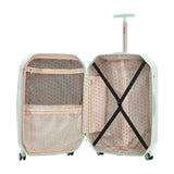 kensie Women's 2 Piece or 20" 3D Gemstone Luggage Set, Mint, 2 PC 28"