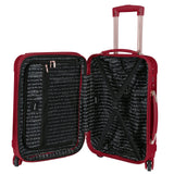kensie Women's Alma Hardside Spinner Luggage,Expandable, Japanese Carmine Red, 3 Piece Set (20/24/28)