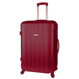 kensie Women's Alma Hardside Spinner Luggage,Expandable, Japanese Carmine Red, 3 Piece Set (20/24/28)