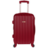 kensie Women's Alma Hardside Spinner Luggage,Expandable, Japanese Carmine Red, 3 Piece Set (20/24/28)