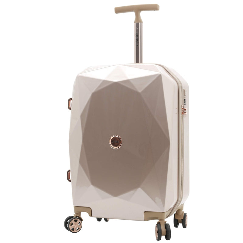 kensie Women's Gemstone Luggage Set, Rose Gold, 20 - Inch Carry - On