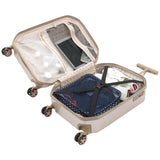 kensie Women's Gemstone Luggage Set, Rose Gold, 20 - Inch Carry - On