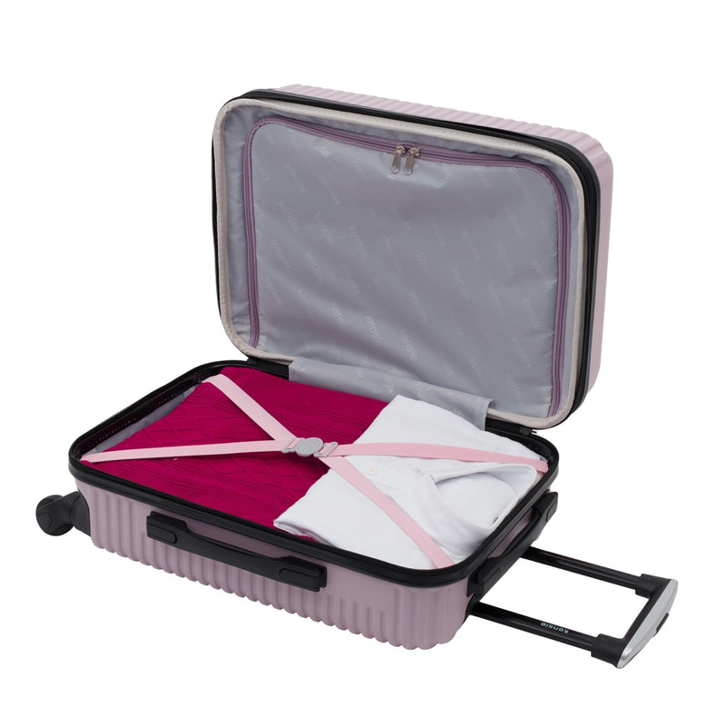 kensie Women's Hillsboro Luggage & Travel Bags Set, Burnished Lilac, 20" Carry - On